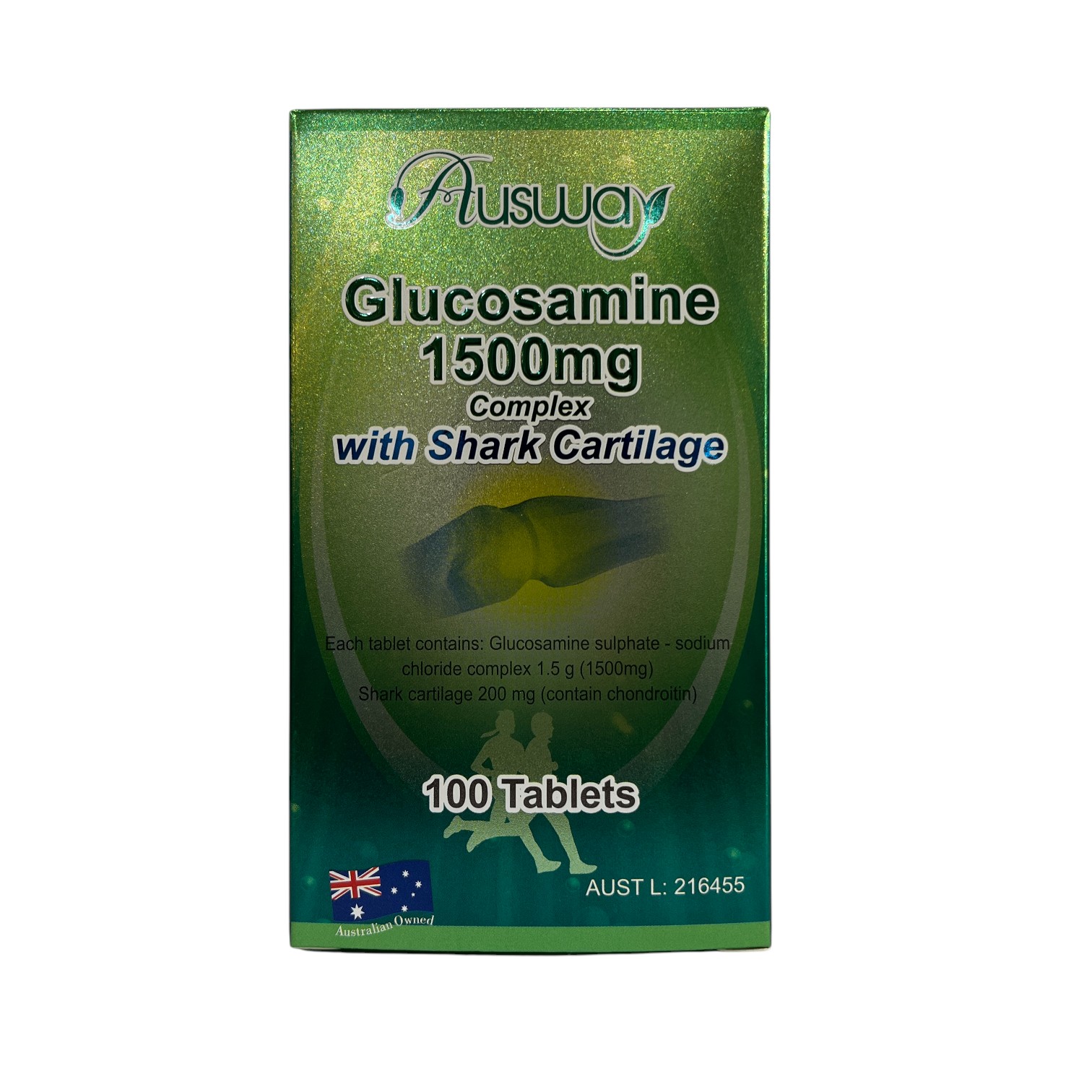 IMG_9685 GLUCOSAMINE 1500mg with Shark Cartilage 100 tablets - Image 1