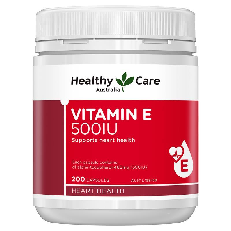 Healthy Care Vitamin E 500IU 200 Capsules Healthy Care Vitamin E 500IU 200 Capsules - Image 1