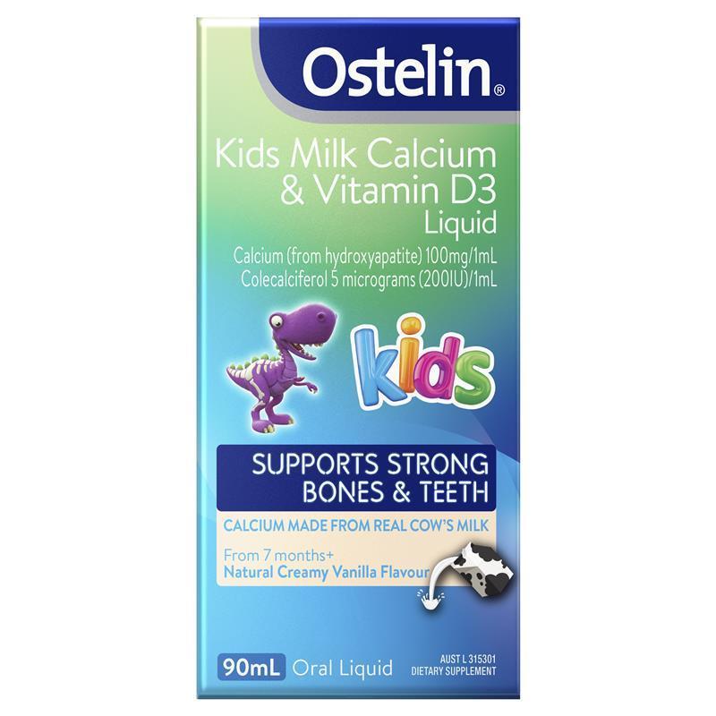 2DF_800_63a08390-1e04-45fe-88b7-1ef48c7dfd20_1024x1024 Ostelin Kids Milk Calcium & Vitamin D3 Liquid - Calcium & Vitamin D for Children - 90mL - Image 1