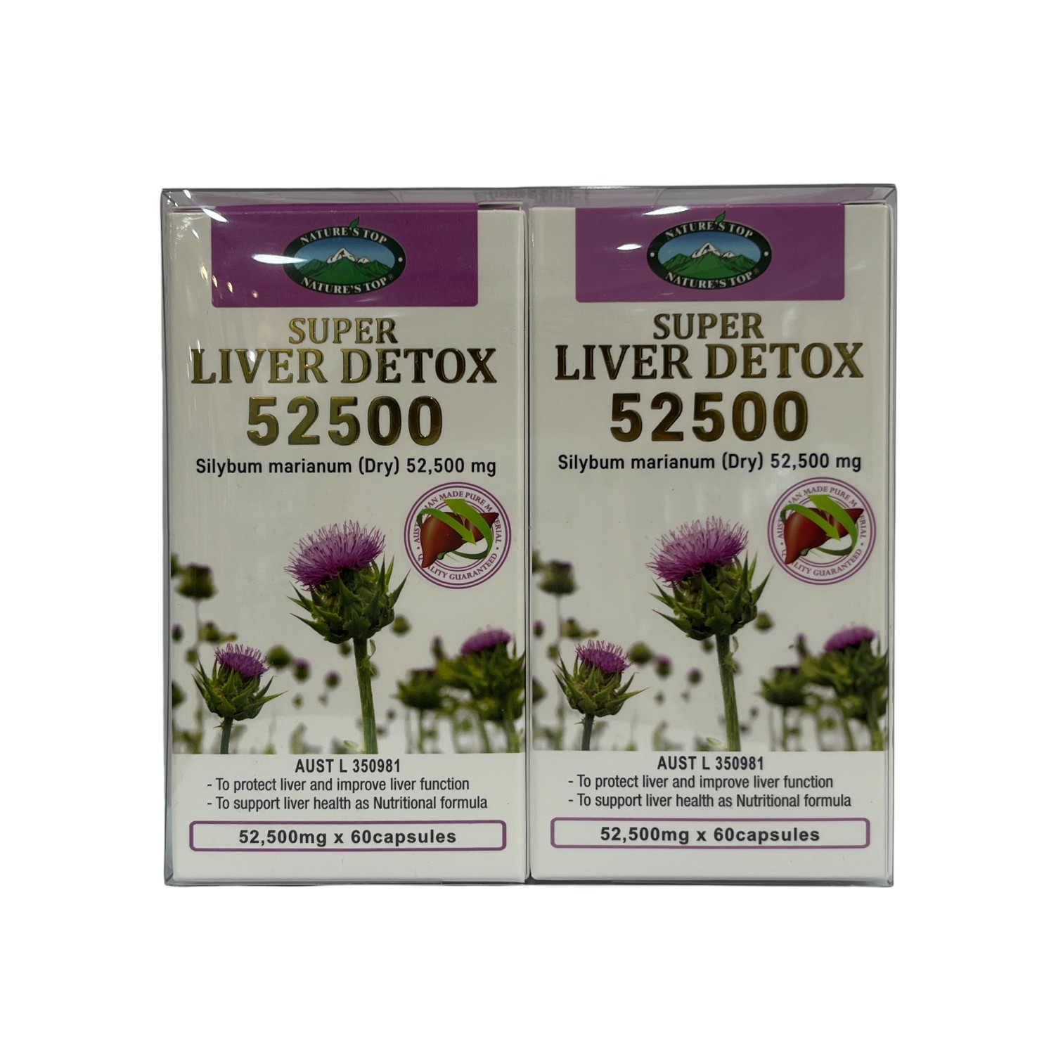 IMG_9640 Nature's Top Super Liver Detox 52500 60 capsules x 2 - Image 1